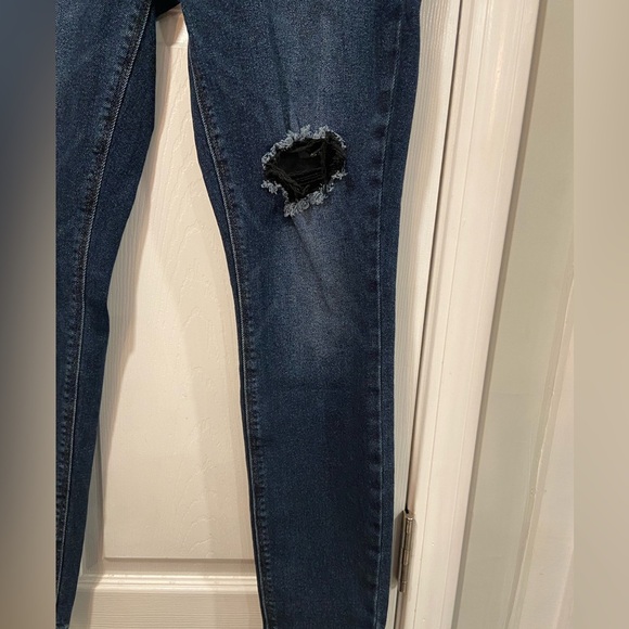 Old Navy Rockstar Super Skinny High Rise Secret Slim Pockets Blue Black Size 10 - Picture 2 of 13